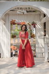 KA 1108 Blooming Embroidery Designer Gown Wholesale Price In Surat
